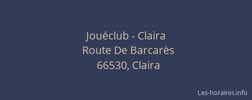 Jouéclub - Claira