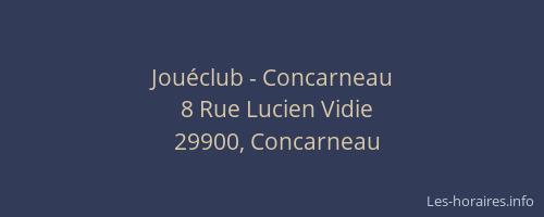 Jouéclub - Concarneau