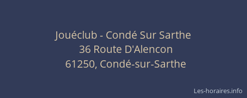 Jouéclub - Condé Sur Sarthe