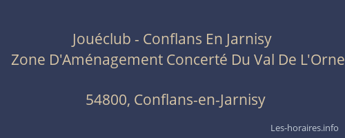 Jouéclub - Conflans En Jarnisy