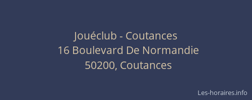 Jou&eacute;club - Coutances