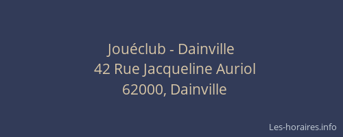 Jouéclub - Dainville