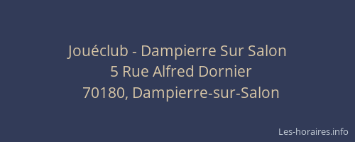 Jou&eacute;club - Dampierre Sur Salon