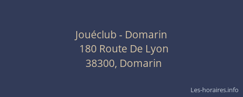 Jouéclub - Domarin