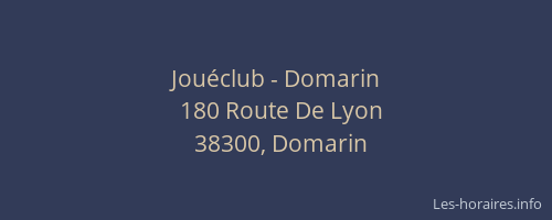 Jou&eacute;club - Domarin