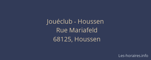 Jouéclub - Houssen