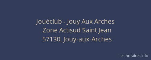 Jou&eacute;club - Jouy Aux Arches