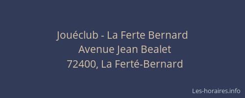 Jou&eacute;club - La Ferte Bernard
