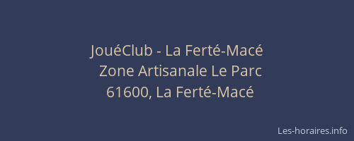 JouéClub - La Ferté-Macé