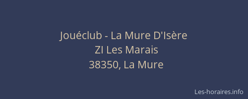 Jou&eacute;club - La Mure D'Is&egrave;re