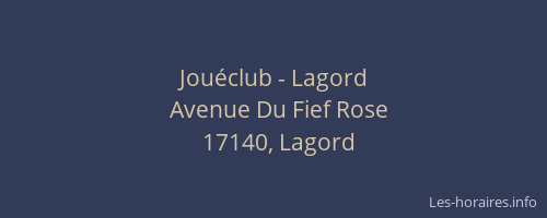 Jou&eacute;club - Lagord