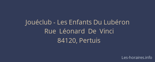 Jouéclub - Les Enfants Du Lubéron