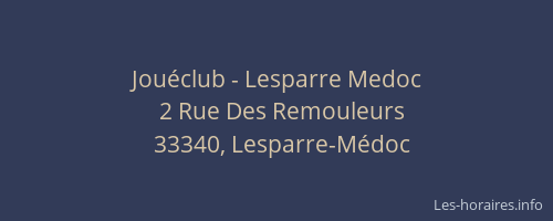 Jou&eacute;club - Lesparre Medoc