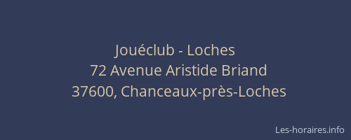 Jou&eacute;club - Loches