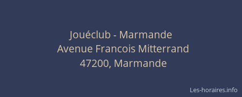 Jou&eacute;club - Marmande