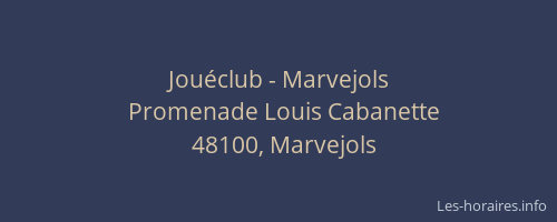 Jouéclub - Marvejols
