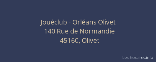 Jouéclub - Orléans Olivet