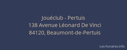Jou&eacute;club - Pertuis