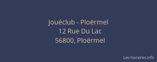 Jou&eacute;club - Plo&euml;rmel