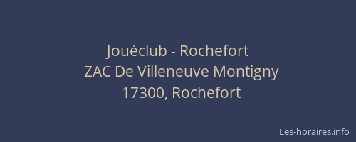 Jou&eacute;club - Rochefort