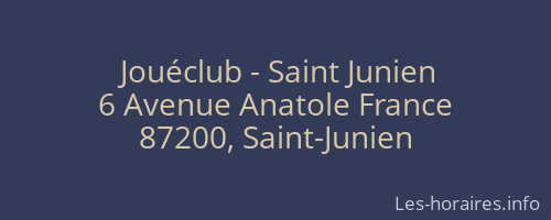 Jou&eacute;club - Saint Junien