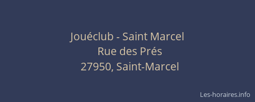 Jouéclub - Saint Marcel