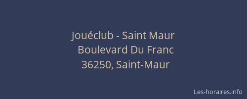 Jou&eacute;club - Saint Maur
