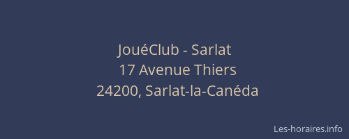 JouéClub - Sarlat