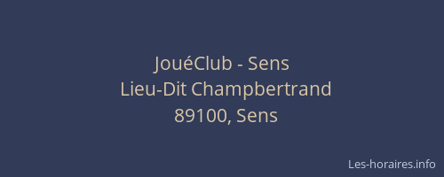 JouéClub - Sens