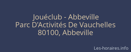 Jouéclub - Abbeville