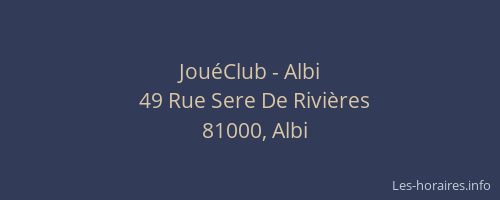 JouéClub - Albi