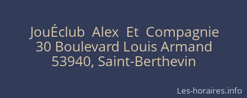 JouÉclub  Alex  Et  Compagnie
