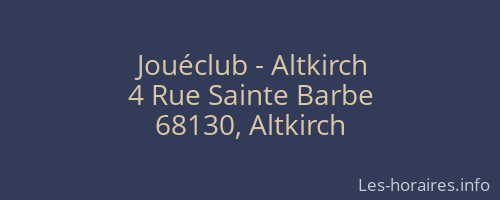 Jouéclub - Altkirch