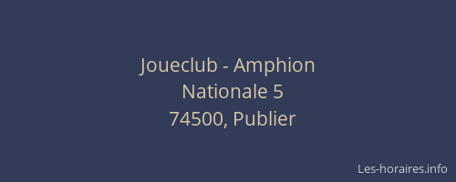 Joueclub - Amphion