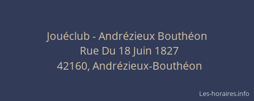 Jouéclub - Andrézieux Bouthéon