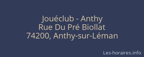 Jouéclub - Anthy