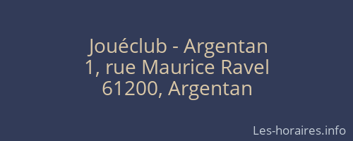 Jouéclub - Argentan