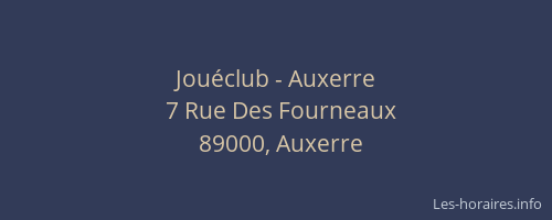 Jouéclub - Auxerre