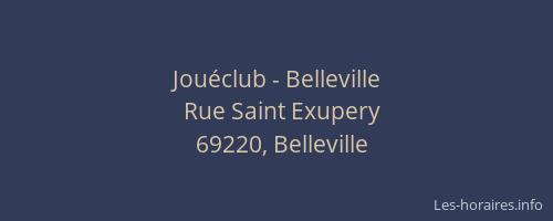 Jouéclub - Belleville