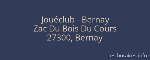 Jouéclub - Bernay