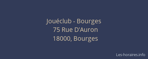 Jouéclub - Bourges