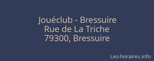 Jouéclub - Bressuire