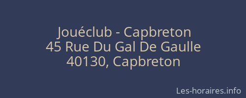 Jouéclub - Capbreton