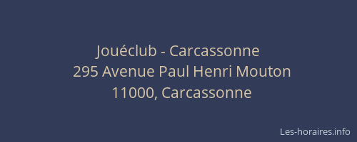 Jouéclub - Carcassonne