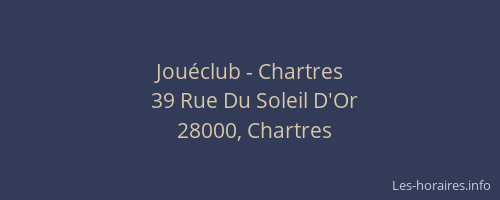 Jouéclub - Chartres