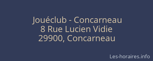 Jouéclub - Concarneau