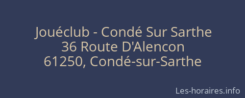 Jouéclub - Condé Sur Sarthe