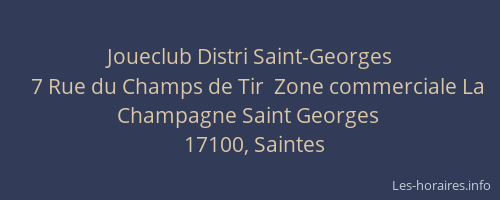 Joueclub Distri Saint-Georges