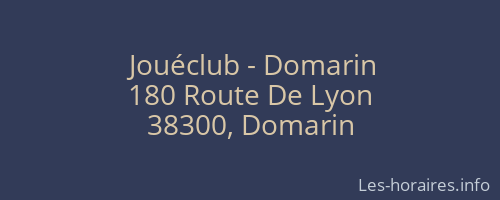 Jouéclub - Domarin