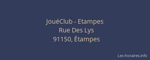 JouéClub - Etampes